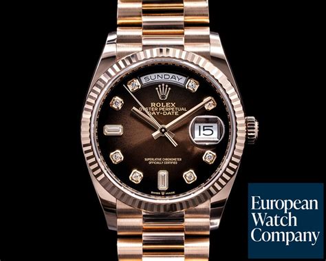 rolex day date brown face|rolex presidential day date.